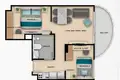 2 room apartment 50 m² Rawai, Thailand